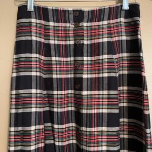 Vintage Skirts - Vintage Plaid Button-Front Skirt | 0 Vintage Skirts - Vintage Plaid Button-Front Skirt | 0